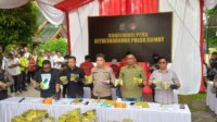 Polda Sumut menggelar konferensi pers tentang pengungkapan sabu 100 kg